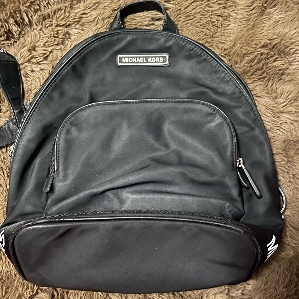 Michael Kors Sleek Black Backpack - Picture 1 of 4